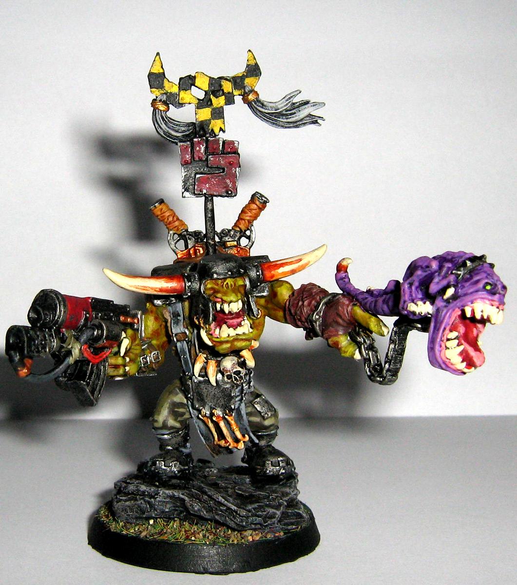 Orks Squigs Warboss Warhammer 40000 Warhammer Fantasy Ork Warboss With Attack Squig 1778